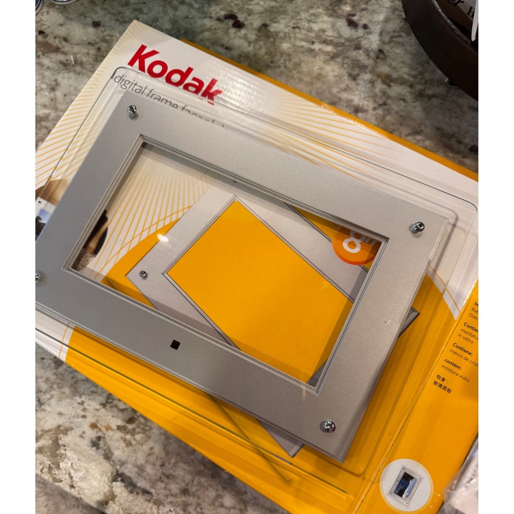 Kodak EasyShare 8 Inch Digital Frame Faceplate Silver SV811 EX811 B4.a - Picture 5 of 7
